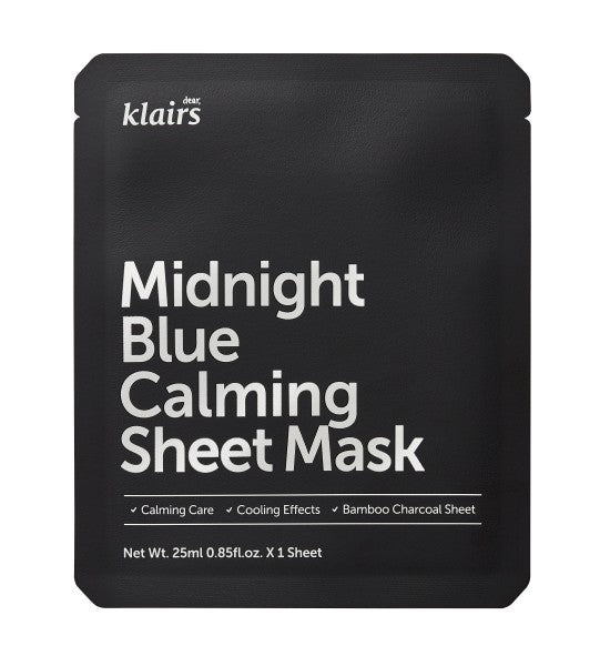Midnight Blue Calming Sheet Mask. Klairs